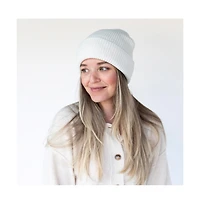 Headbands of Hope Women's Classic Ribbed Knit Beanie - Ivory