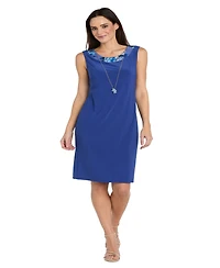 R & M Richards Plus Foil Print Jacket Dress