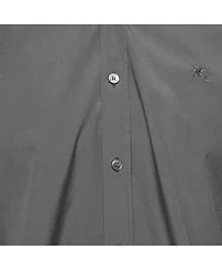 Pre-Owned Burberry Men's Brit Grey Cotton Button Front Shirt