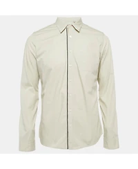 Pre-Owned Burberry Men's Grey Cotton Long Sleeve Shirt