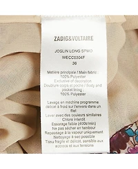 Pre-Owned Zadig & Voltaire Women's Purple Floral Printed Chiffon Embellished Detail Midi Skirt