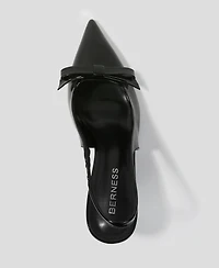 Berness women's Danika Slingback Pumps with Bow Detail