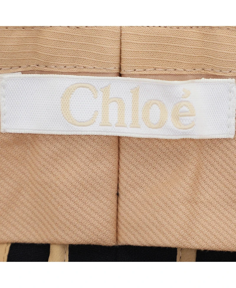 Pre-Owned Chloe Women's Deep Navy Crepe Trousers