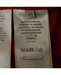 Pre-Owned Stella Mccartney Women's Red Silk Wide Leg Pants