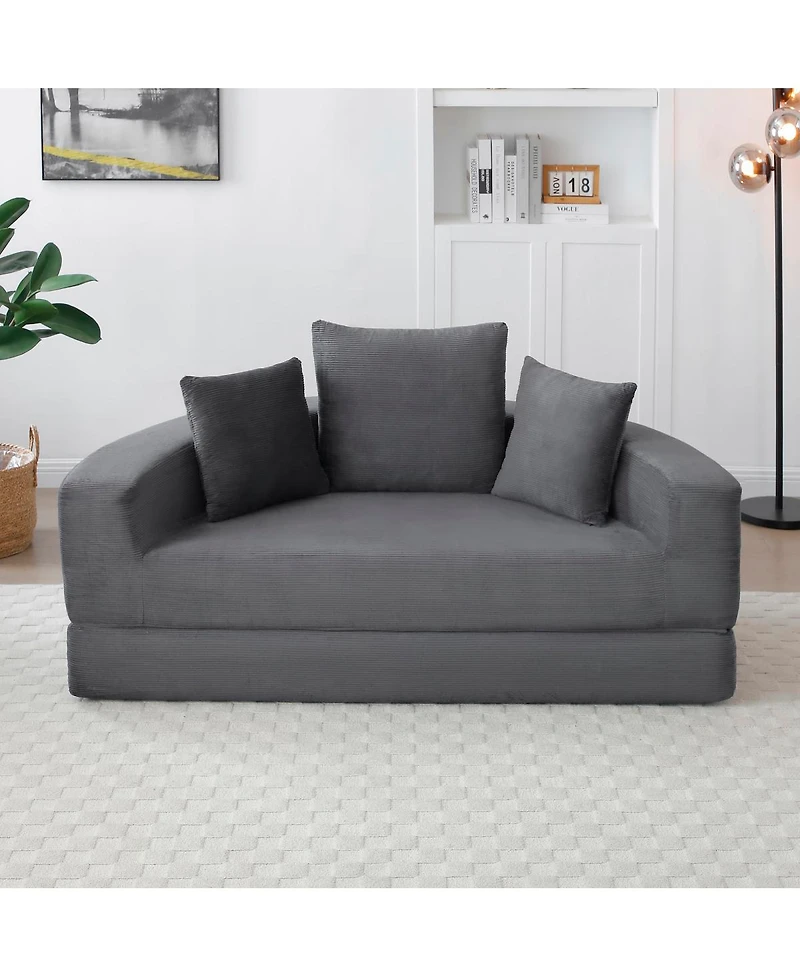 Streamdale Furniture Convertible Sofa Couch Bed, Multi-functional, Adjustable Futon for Apartment