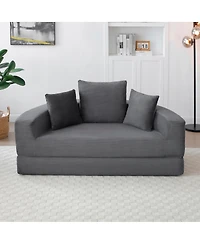 Streamdale Furniture Convertible Sofa Couch Bed, Multi-functional, Adjustable Futon for Apartment