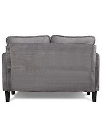 Streamdale 48'' Corduroy Loveseat Couch with Cushions and Side Storage