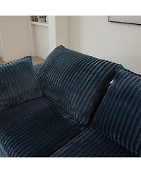 Streamdale Furniture Cloud Sofa, Corduroy, Deep Seat, Removable Cushion, No Assembly