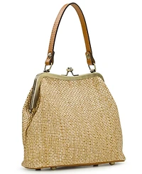 Patricia Nash Laureana Frame Satchel Bag with Scarf