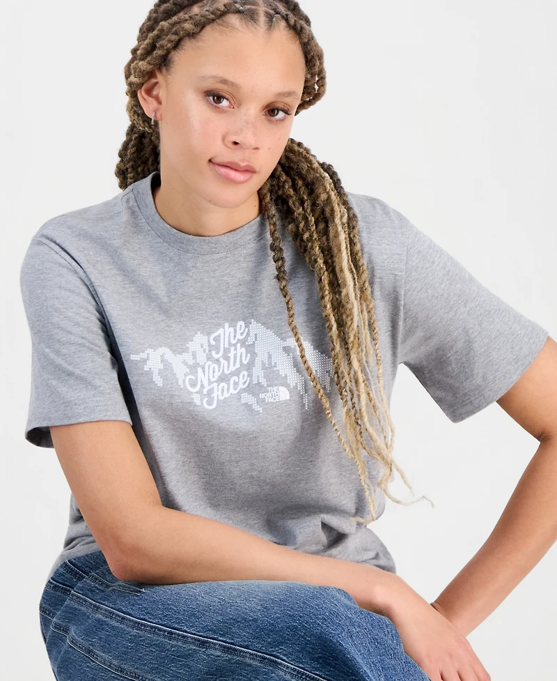 The North Face Women's Evolution Sparkle Graphic Cotton T-Shirt