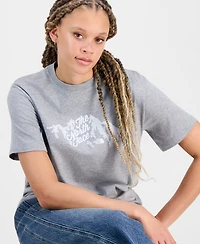 The North Face Women's Evolution Sparkle Graphic Cotton T-Shirt