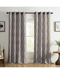 Elrene Home Fashions Medalia Geometric Window Curtain Panel