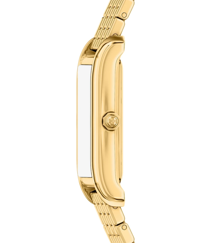 Tory Burch Women's The Eleanor Slim Quartz Two-Hand Gold Stainless Steel Watch, 22mm
