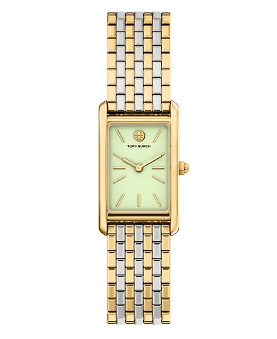 Tory Burch Women's The Eleanor Slim Quartz Two-Hand Two-Tone Stainless Steel Watch, 22mm
