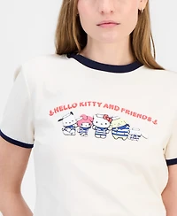 Love Tribe Juniors' Hello Kitty & Friends Ringer T-Shirt