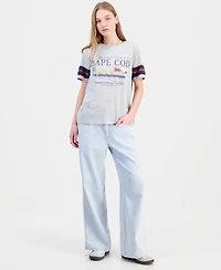 Love Tribe Juniors' Snoopy Cape Cod Graphic T-Shirt