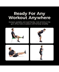 Sunny Health & Fitness Strength Training Resistance Band Combo, 10-75LBs