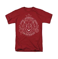 Harry Potter Big & Tall Gryffindor Line Art Badge T Shirt