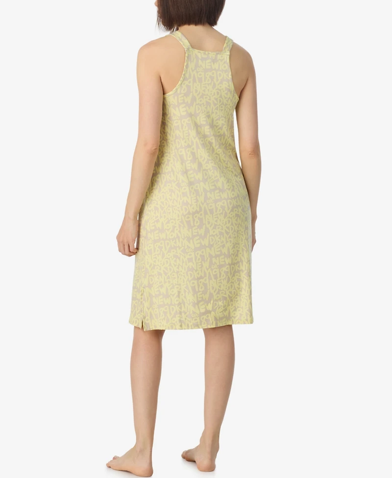 Dkny Women's Sleeveless V-Neck Short Chemise Night Dress