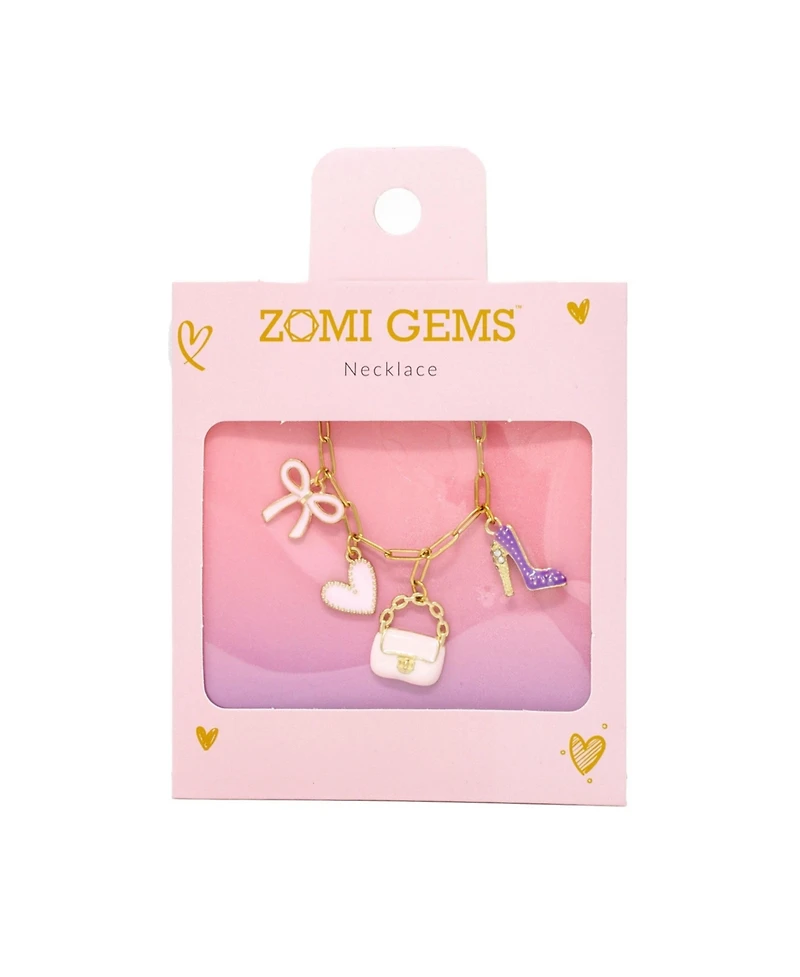 Zomi Gems Girls Fashion Multi Charm Necklace