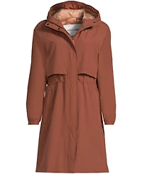 Lands' End Women's Squall Packable Long Raincoat