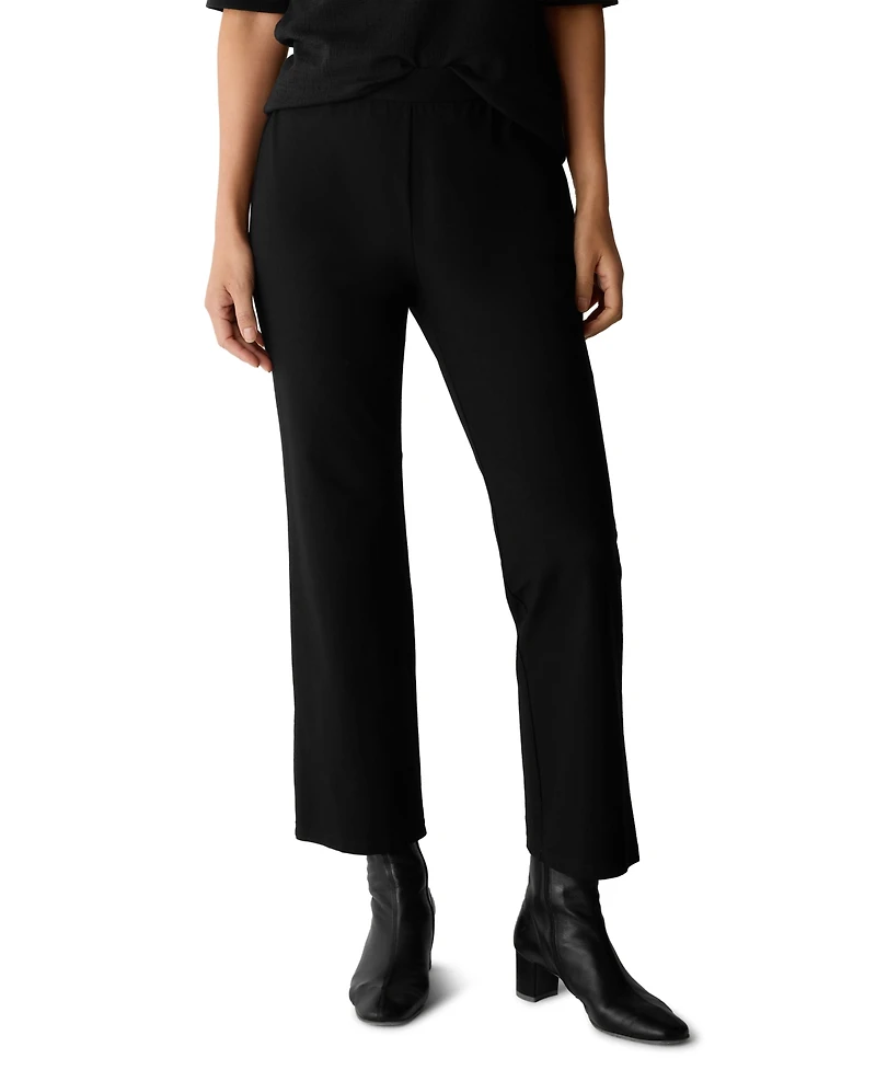 Eileen Fisher Women's Textured Knit Ankle Kick Pants