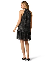 Adrianna Papell Women's 3D Floral Halter Dress