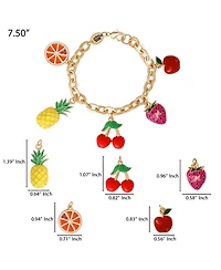 Juicy Couture Tropical Fruit Charm Bracelet