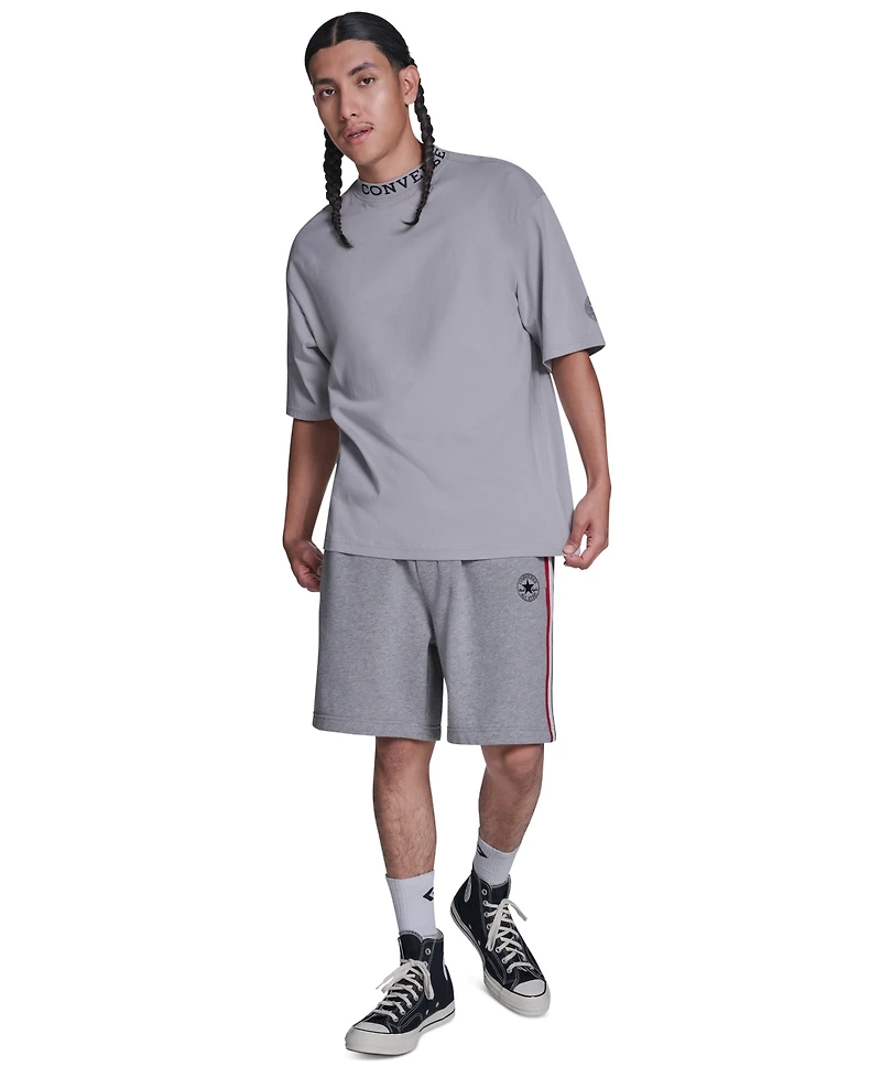 Converse Men's Short-Sleeve Mock Neck T-Shirt