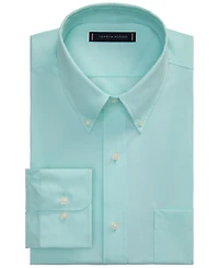 Tommy Hilfiger Men's Regular Fit Wrinkle Resistant Stretch Dress Shirt