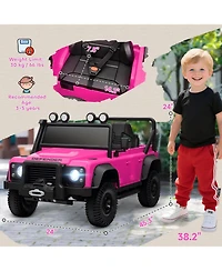 Hongge Kids 12V Electric Ride On Truck with Parent Remote Suspension Suv Style for Ages 3 to 8