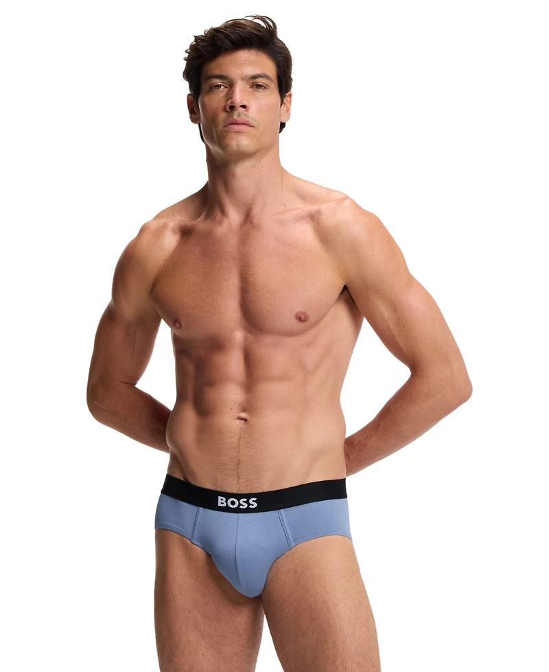 Hugo Boss Men's One Hip Briefs Underwear, 3-Pack Set