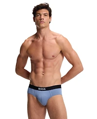 Hugo Boss Men's One Hip Briefs Underwear, 3-Pack Set