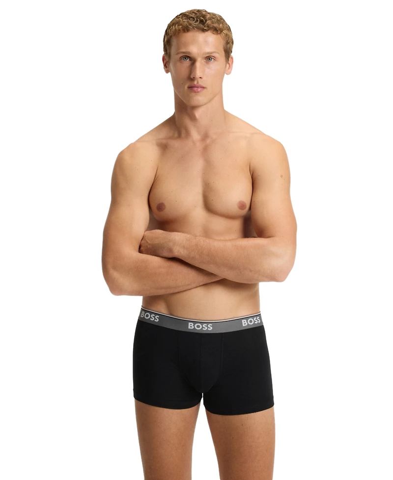Hugo Boss Men's Power Trunk Underwear, 3-Pack Set