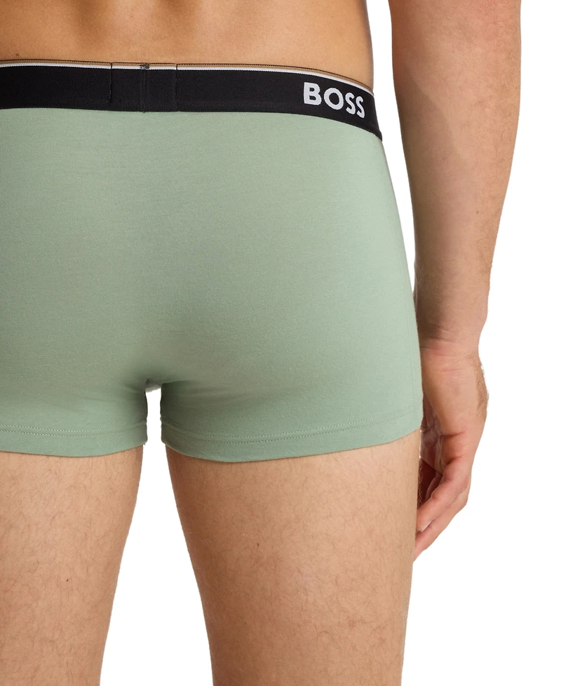 Hugo Boss Men's Power Trunk-Style Underwear, 3-Pack Set