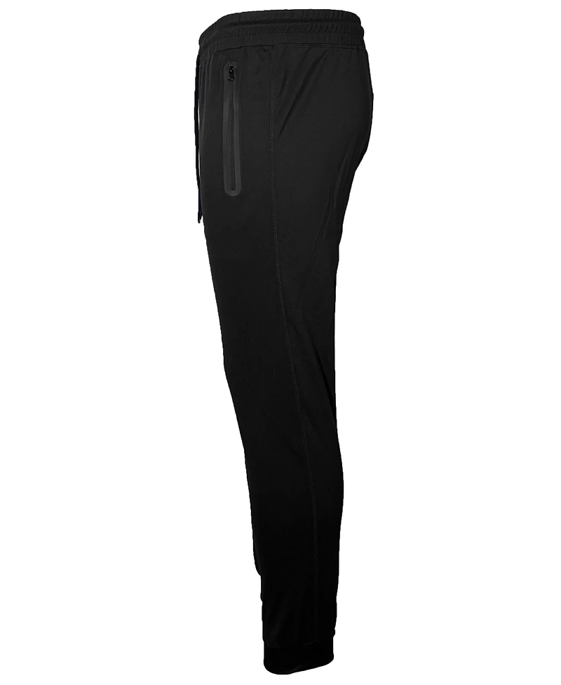 Blu Rock Men's Slim-Fit Tech Joggers Zipper Pockets Sweatpants