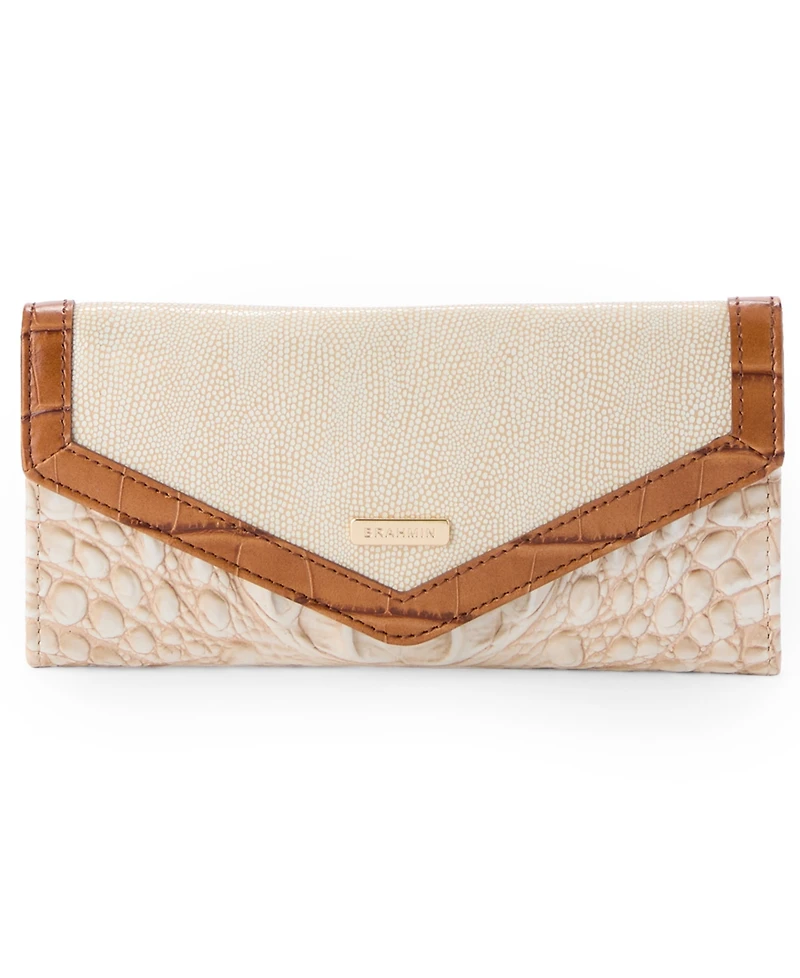 Brahmin Veronica Envelope Style Leather Wallet