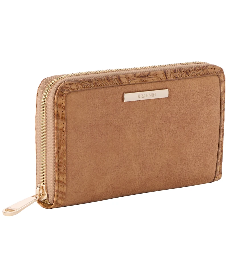 Brahmin Suri Zip Around Leather Wallet