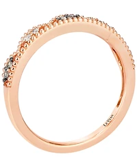 Le Vian Chocolate Diamond (0.07 ct. t.w.) & Nude Diamond (0.04 ct. t.w.) Ring in 14k Strawberry Gold