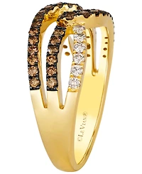 Le Vian Chocolate Diamond (23/50 ct. t.w.) & Nude Diamond (6/25 ct. t.w.) Ring in 14k Honey Gold