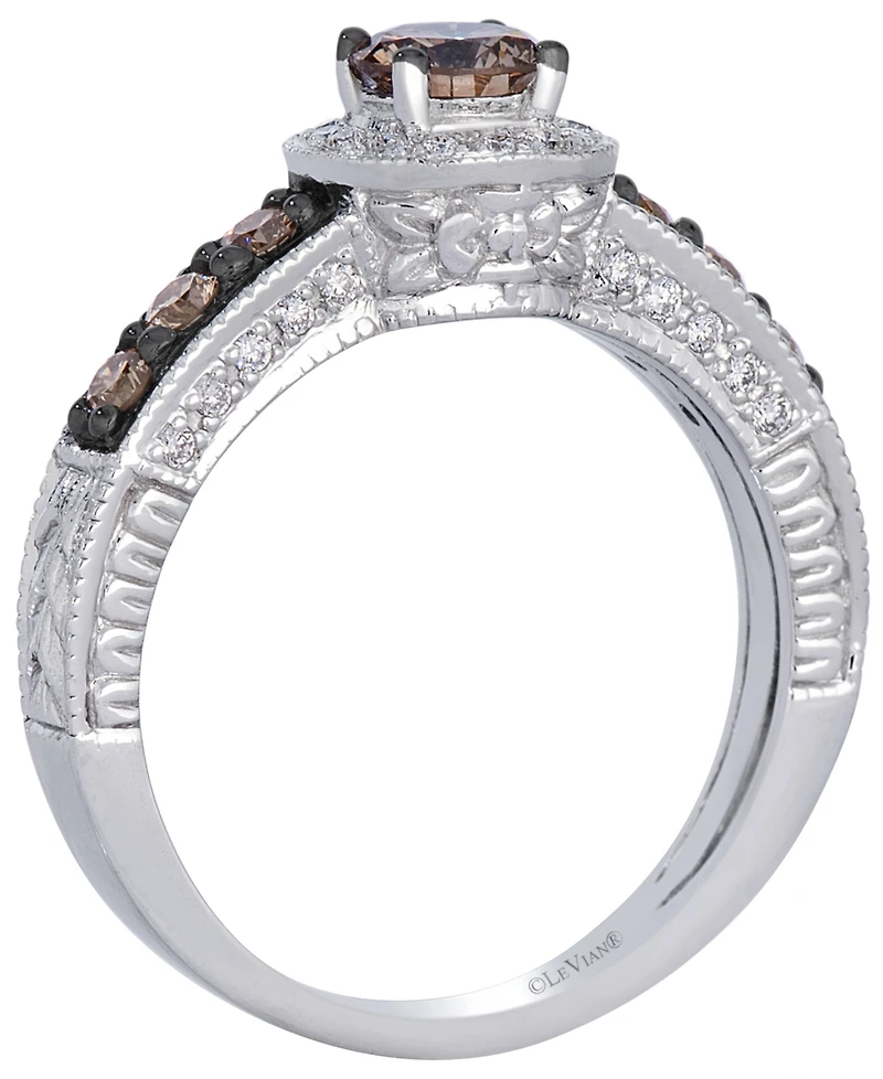 Le Vian Chocolate Diamond (0.64 ct. t.w.) & Vanilla Diamond (0.17 ct. t.w.) Ring in 14k Vanilla Gold