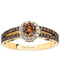 Le Vian Chocolate Diamond (1.03 ct. t.w.) & Vanilla Diamond (0.15 ct. t.w.) Ring in 14k Honey Gold