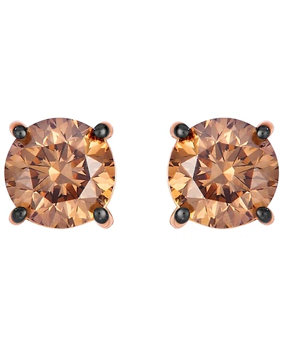 Le Vian Chocolate Diamond (2 ct. t.w.) Earrings in 14k Strawberry Gold