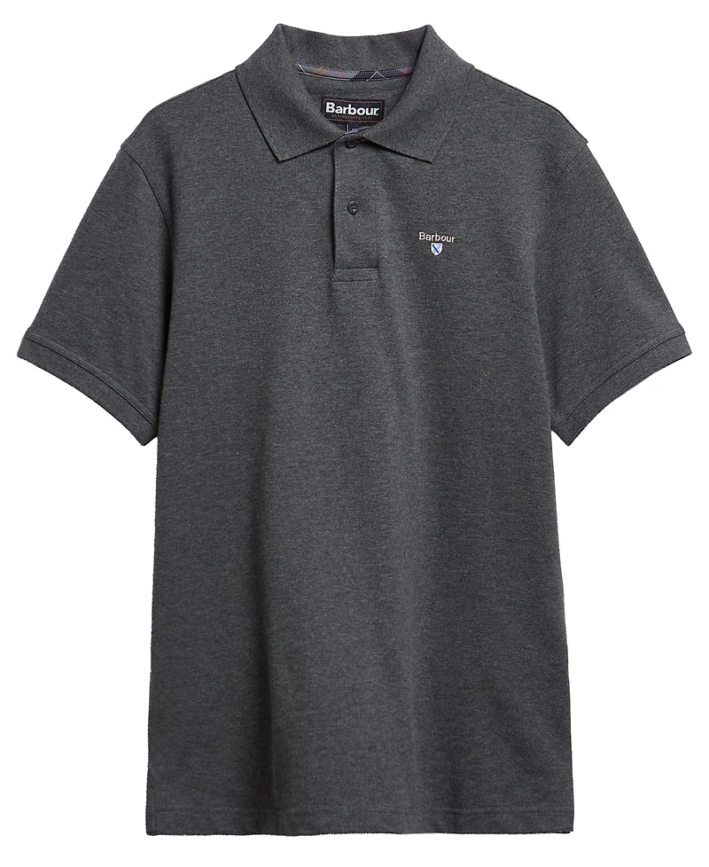 Barbour Men's Tartan Pique Polo Collar Shirt