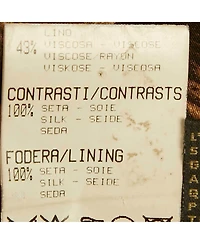 Pre-Owned Roberto Cavalli Women's Beige Linen Blend Zip-Up Jacket