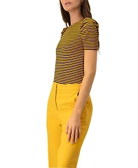 Ivonne Women's Striped Straight Blouse