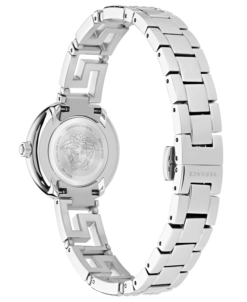 Versace Women's Greca Goddess Silver Stainless Steel Bracelet Watch