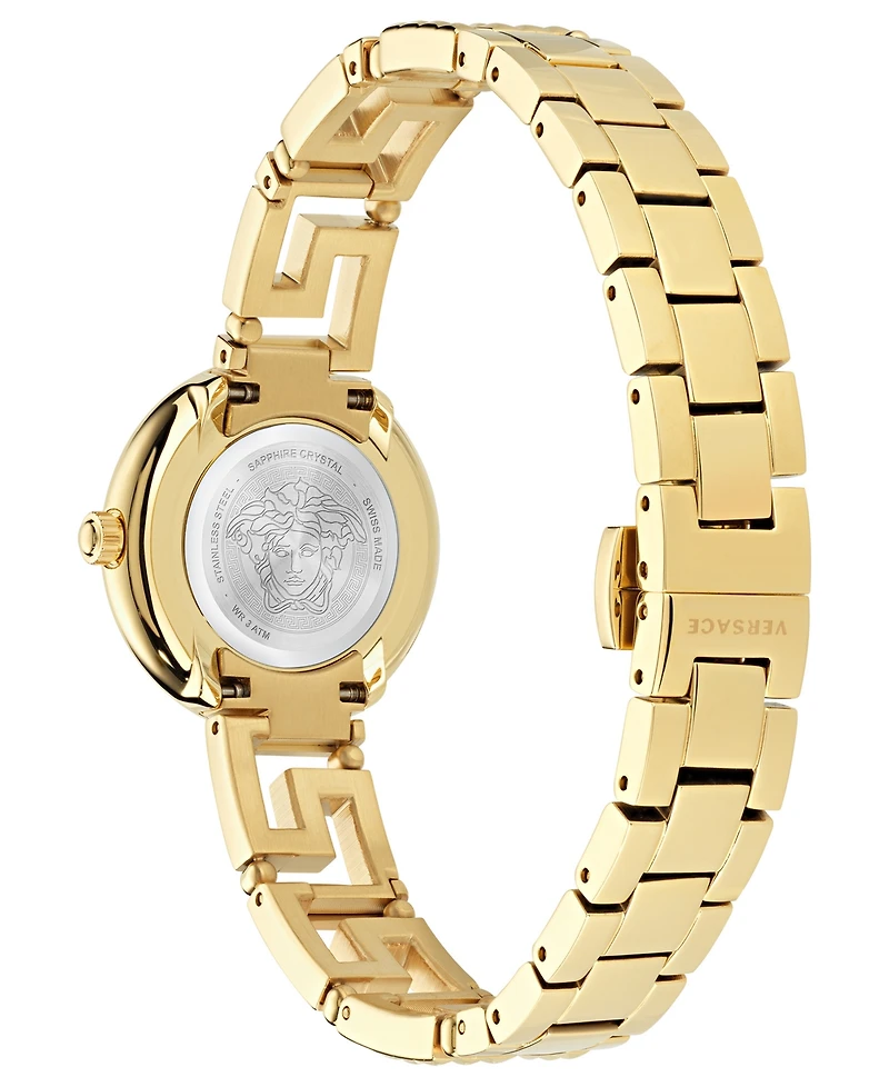 Versace Women's Greca Goddess Gold Stainless Steel Bracelet Watch, 28mm
