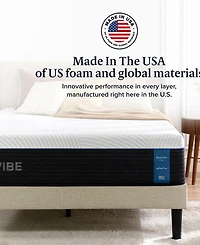 Zinus DreamVibe Essential 12" Hybrid Medium Plush Tight Top Mattress in a Box, Queen