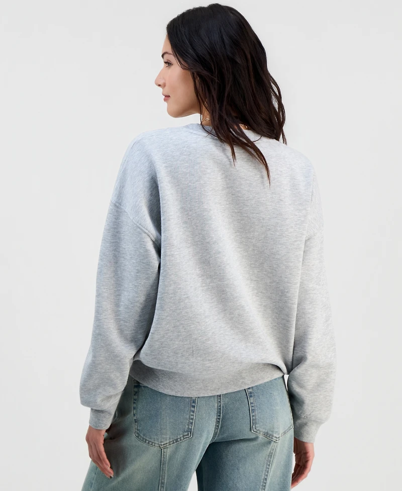 Self Esteem Juniors' Patchwork Graphic Sweatshirt